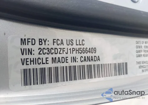 2023 Dodge Challenger R/T Scat Pack Widebody from USA, damaged, VIN 2C3CDZFJ1PH566409